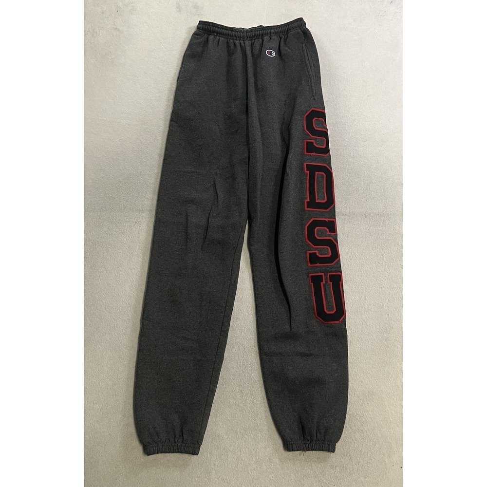 San Diego State University Sweatpants Men's Size Small Dark Gray Fleece Champion